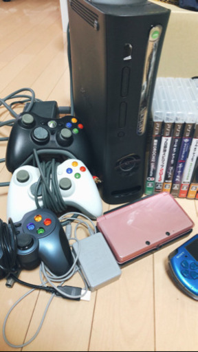 PS3 XBOX360 3DS PSP 3台 カセット21本 セット！