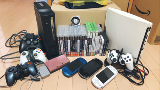 PS3 XBOX360 3DS PSP 3台 カセット21本 セット！