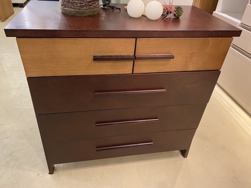 チェスト ニトリ 収納 茶 木製 中古品