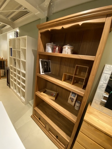 本棚 シェルフ 飾り棚 ナチュラル カントリー調家具 中古品