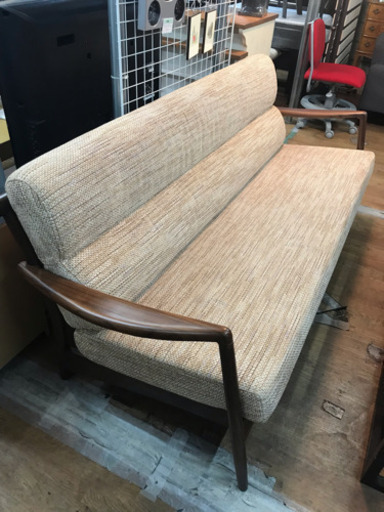 3人掛けソファ ファブリックソファ 中古
