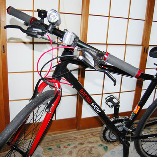 700c クロスバイク(中古・色：赤・ブラック)