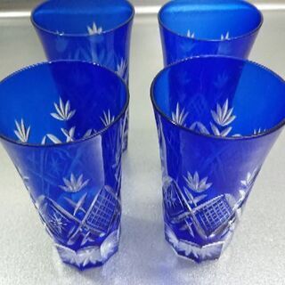(取引中)切子グラス　4個