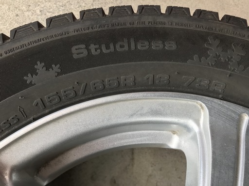 AI STYLE スタットレス KUMHO 155/65R13 超美品