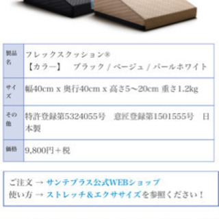 サンテプラス　フレックスクッション　sold out