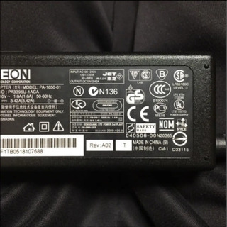 東芝 ACアダプター ダイナブック ノートPC 電源コードの画像