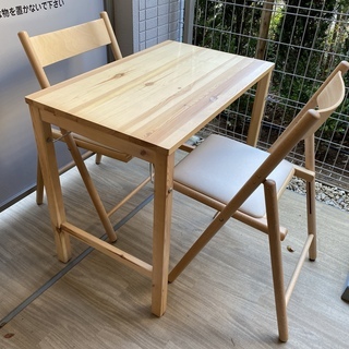 無印良品 パイン材テーブル・折りたたみ式 幅80×奥行50×高さ...