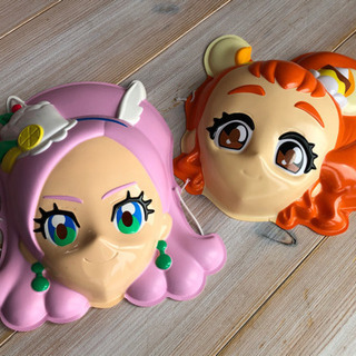 プリキュア　おもちゃ　お面　コレクター　女の子　お椀の画像