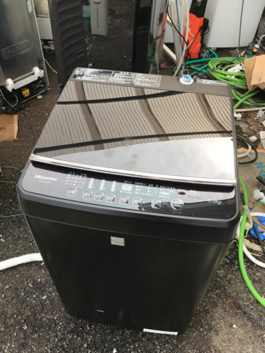 ハイセンス　人気のマットブラック洗濯機