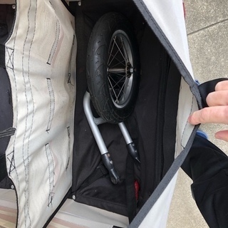 中古 自転車 二人乗り チャイルドトレーラー サイクルトレーラーの画像
