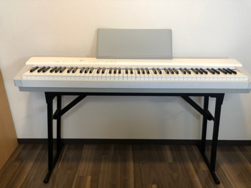 【美品】CASIO 電子ピアノ PX-135WE ホワイト【スタンド&椅子付き】