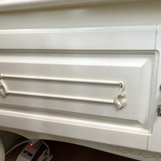 フィオーレ テレビ台 ヨーロッパ調家具 ホワイト家具 ロココ調家具の画像