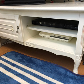 フィオーレ テレビ台 ヨーロッパ調家具 ホワイト家具 ロココ調家具