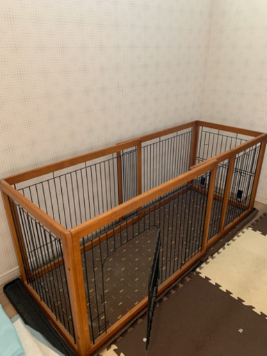リッチェル 木製スライドペットサークル ケージ 犬