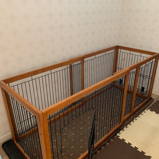 リッチェル 木製スライドペットサークル ケージ 犬
