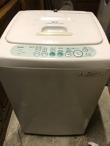 TOSHIBA 東芝 全自動洗濯機 4.2kg AW-404 2011年製