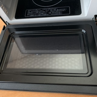 【東日本 50Hz専用】アイリスオーヤマ 電子レンジ 18L フラットテーブル ミラーガラス ブラック IMB-FM18-5の画像