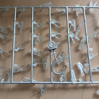 無印良品 アルミ角形ハンガー  洗濯 40ピンチ