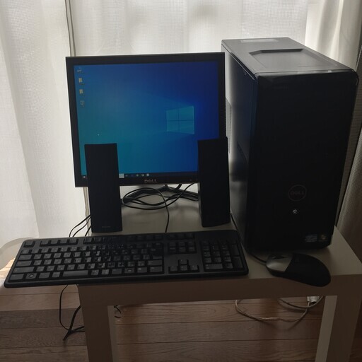値下げしました。モニター付きデスクトップパソコン第2世代i5搭載 DELL VOSTRO 260MT WIN10　PRO 64 bit。　福岡市内であればご希望の場所までお持ちします。