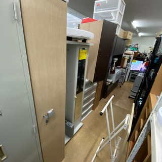 事務用品 鍵付き大型書庫 中古 リサイクルショップ宮崎屋 住吉店 21.10.15k - その他