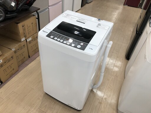 【6ヶ月安全保証付】2019年製 Hisense 洗濯機 5.5kg