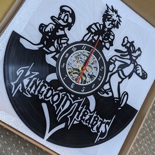 キングダムハーツ　レコード掛け時計　新品　07の画像