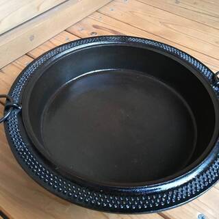 南部鉄 ぶんぶく茶がま風 すき焼き鍋 実用品 高級南部鉄器　岩鋳...
