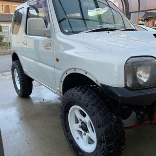 JB23ーATジムニー車検長いリフトアップ