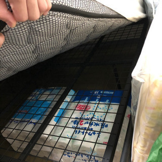 要分解回収　ニトリダブルベッド　フレーム+マットレスの画像
