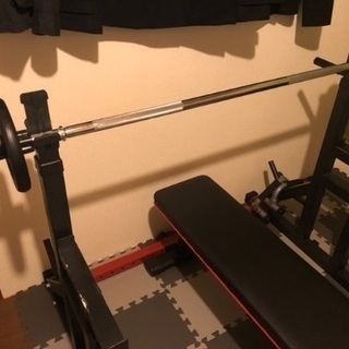 バーベル セット（145kg） バーベル ラック　フラットベンチ