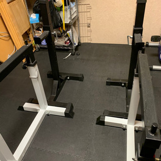 【引取限定】ベンチプレス スクワットラック トレーニングセット【近隣配送可能】 引取限定】ベンチプレス スクワットラック トレーニングセット