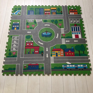 子ども車遊び用ジョイントマット　クッションマット4つの画像