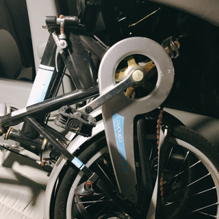 canoro お手軽折りたたみ自転車　鍵付