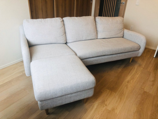 【値下げ】定価12万5000円大塚家具カウチソファーL字ソファー