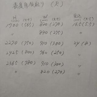 表具用仮貼り 10枚の画像