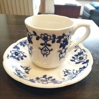 昭和レトロ　デミタスカップ/コーヒーカップ＆ソーサー5客の画像
