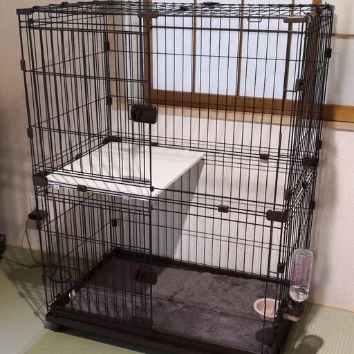犬猫　ペットケージ　アイリスオーヤマ　2段