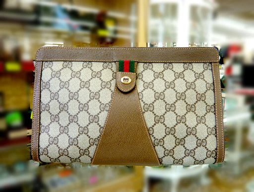 札幌 西岡店 オールドグッチ シェリーライン セカンドバッグ クラッチバッグ GUCCI GG柄