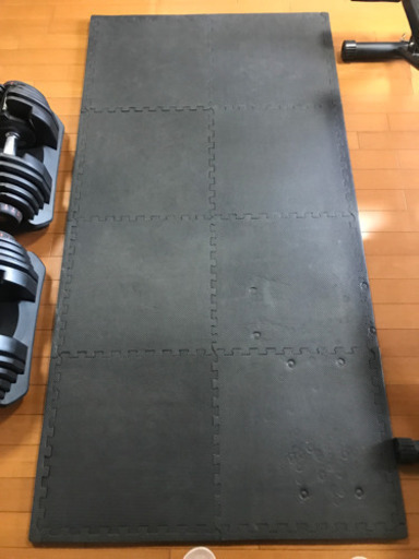 筋トレ　ムキムキセット　マシン　ダンベル2セット　組み合わせマット