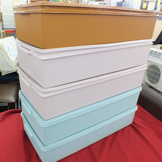 タッパーウェア スーパーケース ロング ディープ 3個セット ピンク