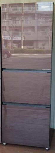 【6ヶ月間保証付】 Hisense ハイセンス 3ドア 冷蔵庫 282L 2019年製 ブラウン 44,900円