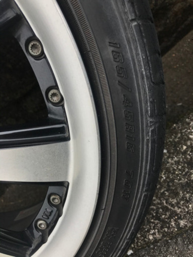 取り引き成立しました。165/45r16タイヤ　アルミホイール中古品