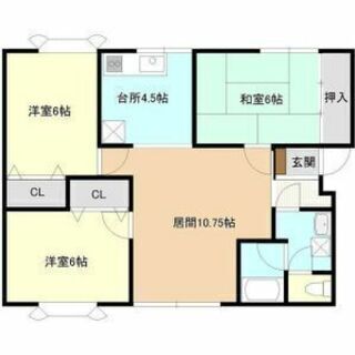 駐車場2台無料 ペット可 ファミリー向け 3LDK 白石区菊水元町 融雪槽有 - 札幌市