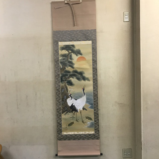 掛け軸3本セット 日の出波/高砂/鶴亀