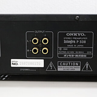 【CC1366】ONKYO ステレオプリアンプ Integra P-308 当時価格￥130,000