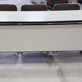 【中古・椅子3脚付】okamuura オカムラ　会議用テーブル　...