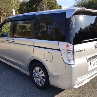 ☆H22年式 ステップワゴン スパーダ Z 純正HDDナビ&AW 両パワスラ FDモニタ フルセグ HID マルチビューカメラ ETC 検付 程度良好 即決!の画像