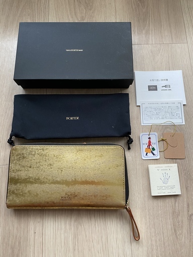 PORTER　本物金箔ジッパー長財布（ほぼ未使用）