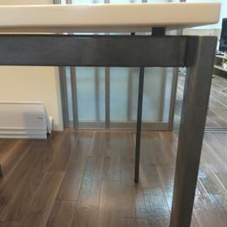 IKEAダイニングテーブルセット　75×75×74 　椅子2脚セットの画像