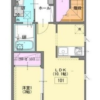 ピュアリィ早稲町203　1ＬＤＫ - 福島市